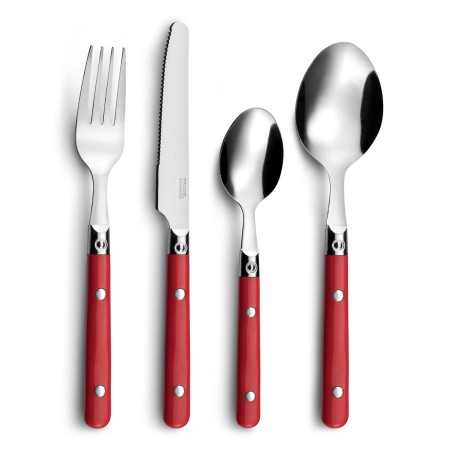 Besteck-Set Amefa Saxo Metall zweifarbig 16 Stücke (25 cm) |  Messe...