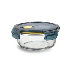 Lunchbox hermetisch Quid Astral 620 ml 16 x 16 x 7 cm Blau Glas |  ...