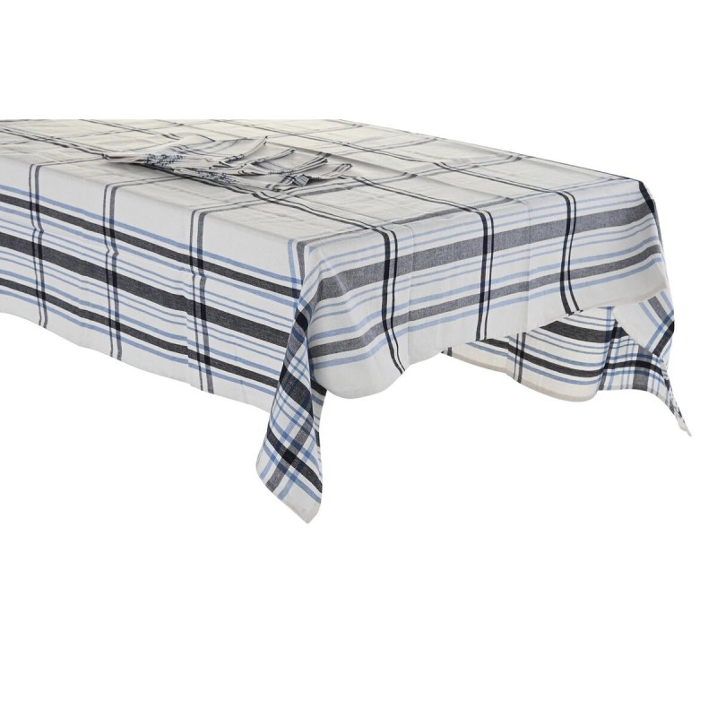 Nappe et serviettes de table DKD Home Decor 150 x 150 x 0,5 cm Noir...