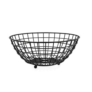 Obstschale Quid Ebano 28 x 11,5 cm Schwarz Metall |  Weiteres Zubeh...