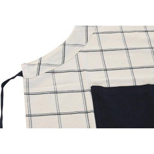 Apron with Pocket DKD Home Decor 70 x 1 x 85 cm Black Beige Blue Co...