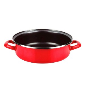 Plat à tarte Fagor Optimax Rouge Acier émaillé Ø 26 x 8 cm |  Décor...