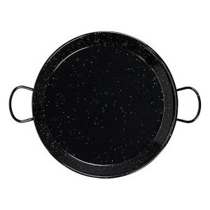 Deep Pan with Handles Vaello Black Enamelled Steel (Ø 38 cm) |  Pan...