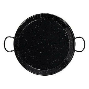 Poêle creuse avec anses Vaello Noir Acier émaillé (Ø 38 cm) |  Poêl...