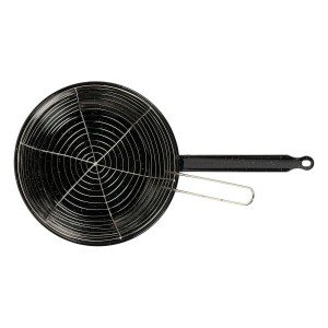 Frying pan with basket Vaello Black Enamelled Steel (Ø 28 cm) |  Pa...