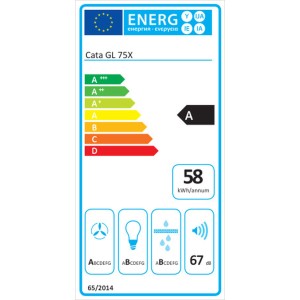 Hotte standard Cata GL75X Acier |  Hottes de Cuisine   | Chef Up