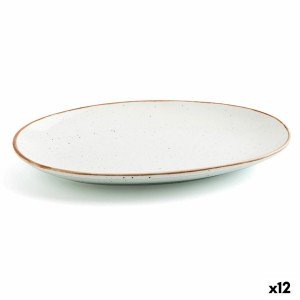 Plat à Gratin Ariane Terra Oblongue Céramique Beige (Ø 26 cm) (12 U...