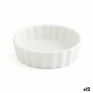 Snack tray Quid Gastro Fun White Ceramic 10,5 x 3 cm (12 Units) |  ...