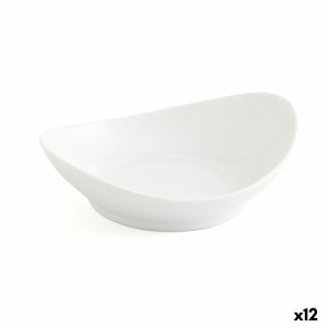 Snack tray Quid Gastro Fun White Ceramic 14 x 11 cm (12 Units) |  P...
