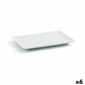Plateau apéritif Quid Gastro Fun Blanc Céramique 20 x 13 x 2 cm (6 ...