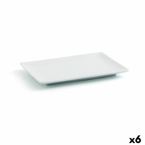 Plateau apéritif Quid Gastro Fun Blanc Céramique 20 x 13 x 2 cm (6 ...