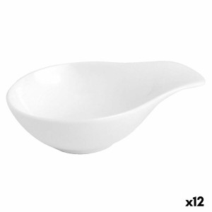 Tasting Set Quid Chef White Ceramic 11 x 8 cm (12 Units) |  Plates,...