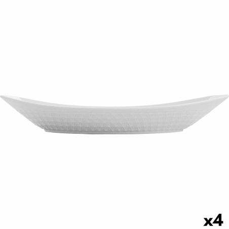 Serving Platter Quid Gastro Ceramic White (39,5 x 19 x 8 cm) (4 Uni...