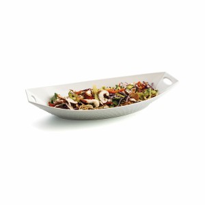 Serving Platter Quid Gastro Ceramic White (39,5 x 19 x 8 cm) (4 Uni...