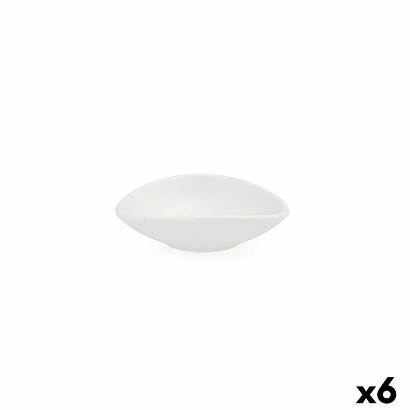 Bol Quid Select Blanc Plastique 13 x 11 x 3,5 cm (6 Unités) |  Assi...