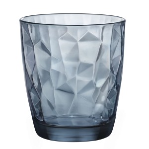 Trinkglas Bormioli Rocco Diamond Blau Glas 390 ml (6 Stück) |  Gläs...