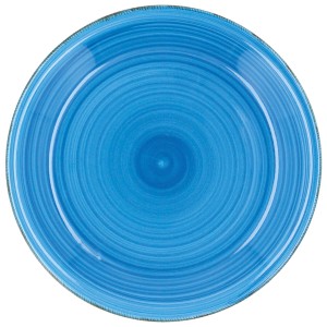 Assiette plate Quid Vita Azul Bleu Céramique Ø 27 cm (12 Unités) | ...