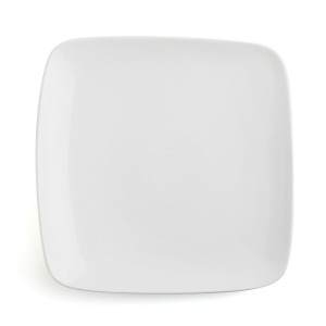 Assiette plate Ariane Vital Carré Céramique Blanc (30 x 22 cm) (6 U...