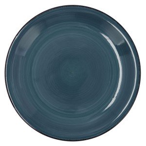 Flacher Teller Quid Zafiro Vita Blau aus Keramik Ø 27 cm (12 Stück)...