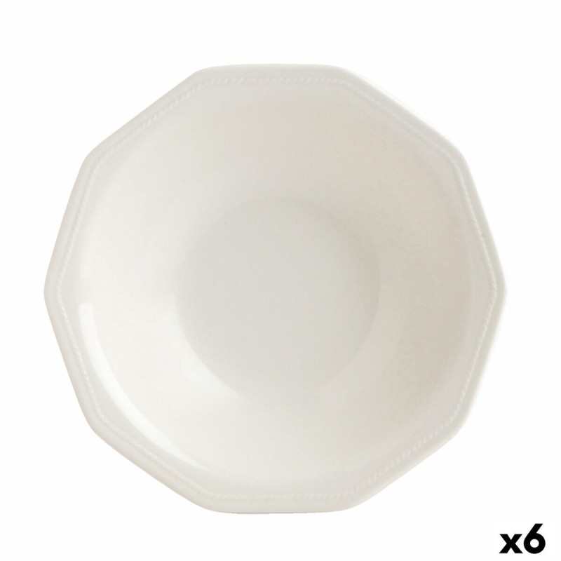 Deep Plate Churchill Artic Ceramic White China crockery (6 Units) (...