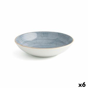 Deep Plate Ariane Terra Ceramic Blue (Ø 21 cm) (6 Units) |  Plates,...