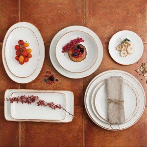 Serving Platter Ariane Terra Rectangular Ceramic Beige (28 x 14 cm)...