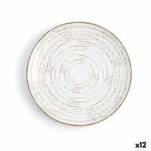 Assiette plate Ariane Tornado White Bicolore Céramique Ø 21 cm (12 ...