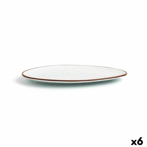 Assiette plate Ariane Terra Triangulaire Céramique Beige (Ø 29 cm) ...