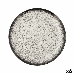 Assiette plate Ariane Rock Céramique Noir (Ø 31 cm) (6 Unités) |  A...