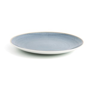 Flacher Teller Ariane Terra Blau aus Keramik Ø 27 cm (6 Stück) |  G...