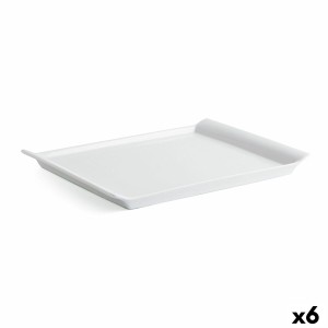 Kochschüssel Quid Gastro Fresh aus Keramik Weiß (31 x 23 cm) (6 Stü...
