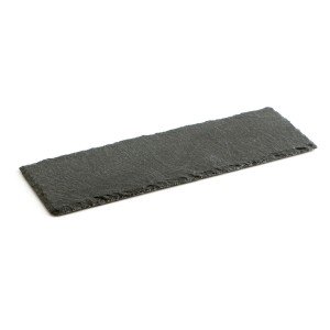 Slate Effect Ceramic Tray Quid Gastro Fun Black (30 x 10 cm) (12 Un...