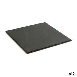 Schiefer-Effekt Keramikschale Quid Gastro Fun Schwarz (25 x 25 cm) ...