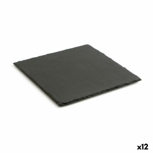 Plateau en Céramique Effet Ardoise Quid Gastro Fun Noir (30 x 30 cm...
