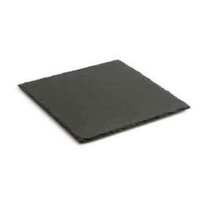 Plateau en Céramique Effet Ardoise Quid Gastro Fun Noir (30 x 30 cm...