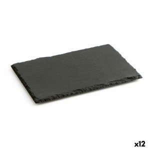 Plateau en Céramique Effet Ardoise Quid Gastro Fun Noir 30 x 20 cm ...
