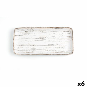 Plat à Gratin Ariane Tornado Céramique Bicolore (36 x 16,5 cm) (6 U...