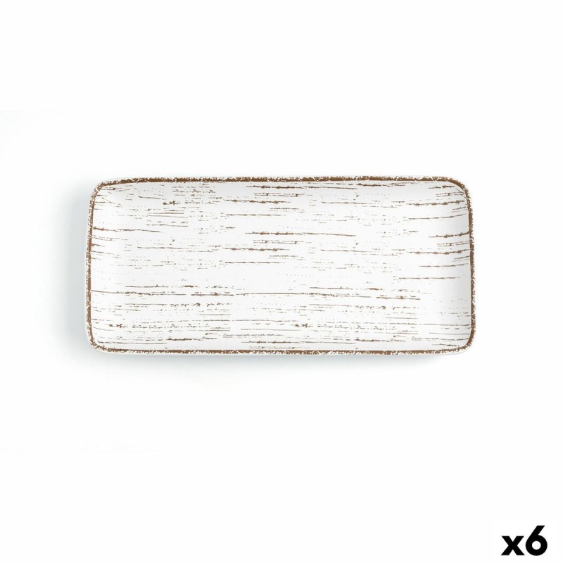 Serving Platter Ariane Tornado Ceramic Bicoloured (36 x 16,5 cm) (6...