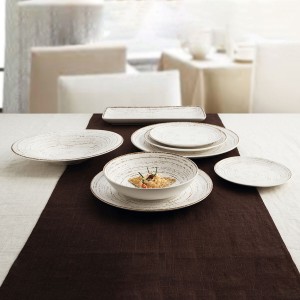 Serving Platter Ariane Tornado Ceramic Bicoloured (36 x 16,5 cm) (6...