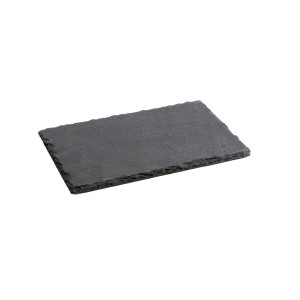 Slate Effect Ceramic Tray Quid Gastro Fresh Black (40 x 30 cm) (12 ...