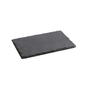 Slate Effect Ceramic Tray Quid Gastro Fresh Black (40 x 30 cm) (12 ...