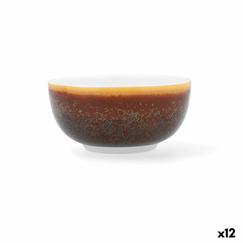 Snack Bowl Ariane Decor Brown Ceramic 12 cm (12 Units) |  Plates, p...