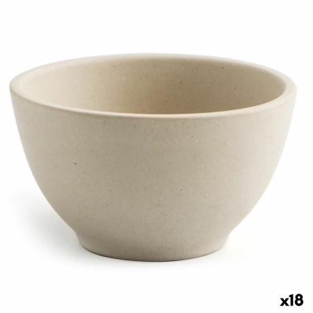 Snack Bowl Quid Mineral Gres Beige Ceramic 9 x 5 cm (18 Units) |  P...