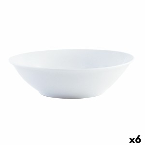 Salatschüssel Quid Basic aus Keramik Weiß (23 cm) (6 Stück) |  Brot...