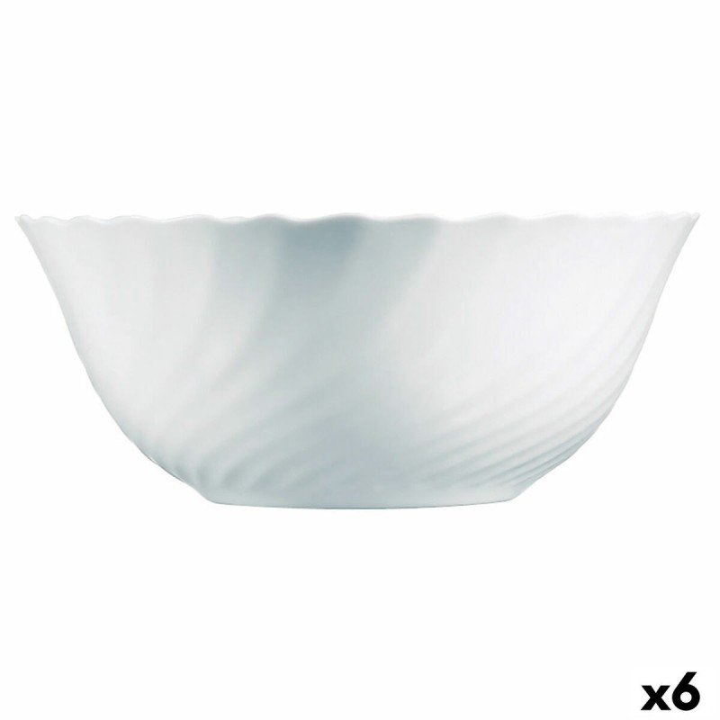 Saladier Luminarc Trianon Blanc verre (24 cm) (6 Unités) |  Boîtes ...