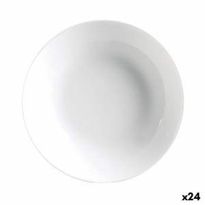Suppenteller Luminarc Diwali 20 cm Weiß Glas (24 Stück) |  Geschirr...
