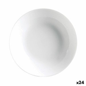 Deep Plate Luminarc Diwali 20 cm White Glass (24 Units) |  Plates, ...