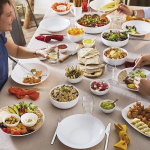 Assiette creuse Luminarc Diwali 20 cm Blanc verre (24 Unités) |  As...