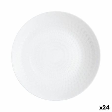 Suppenteller Luminarc Pampille Weiß Glas (20 cm) (24 Stück) |  Gesc...