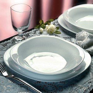 Deep Plate Bormioli Rocco Parma Glass (23 cm) (24 Units) |  Plates,...